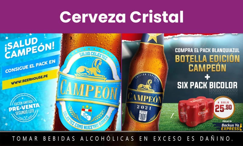 packaging cristal alianza lima